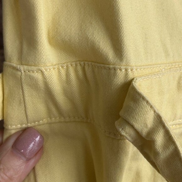 Yellow Mechanic Garage Coveralls Cotton Jumpsuit Patches Women's Forever 21 L - Picture 4 of 11